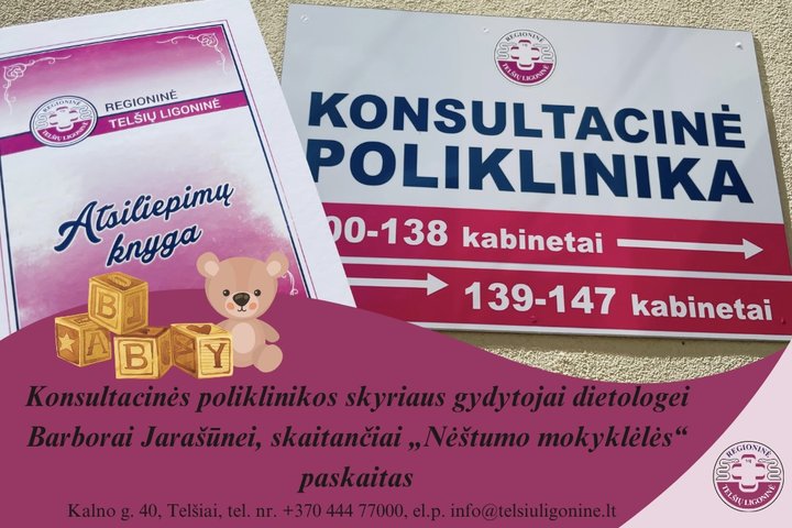 PADĖKA NĖŠTUMO MOKYKLĖLĖS LEKTOREI