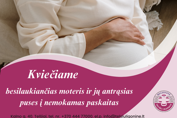 kvietimas į besilaukiančiųjų paskaitas