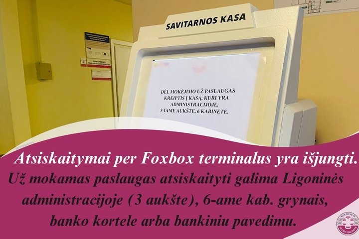 išjungti foxpay terminalai