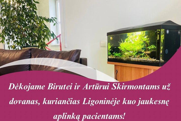 Birutės ir Artūro Skirmontų dovana Ligoninei
