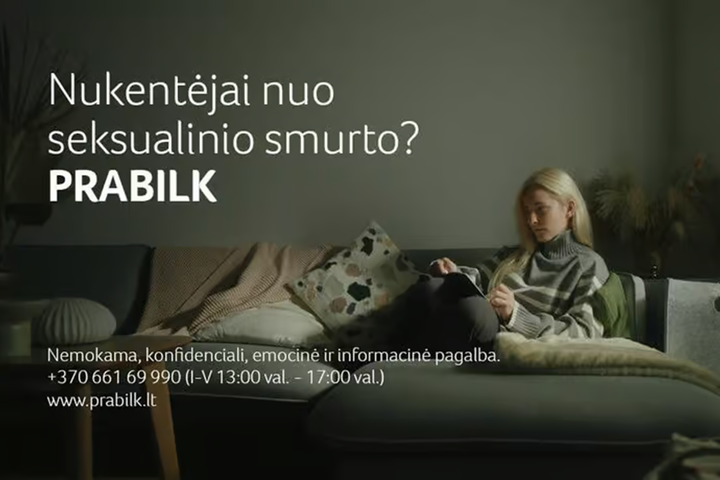 Balandis – seksualinio smurto prevencijos mėnuo: prabilk, gauk pagalbą!
