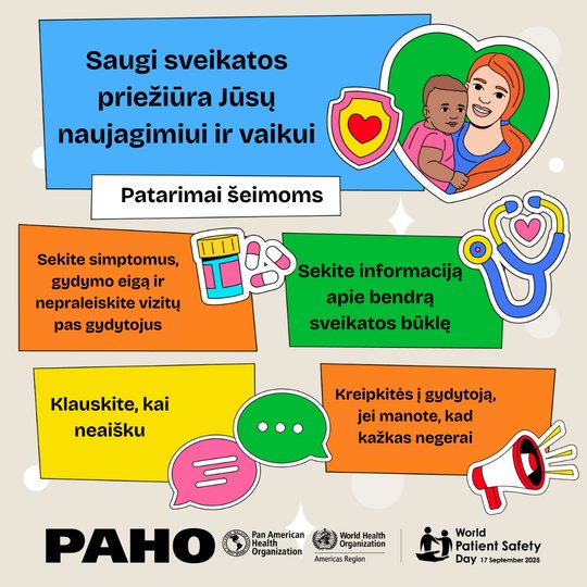 Rugsėjo 17 d. minima Pasaulinė pacientų saugos diena