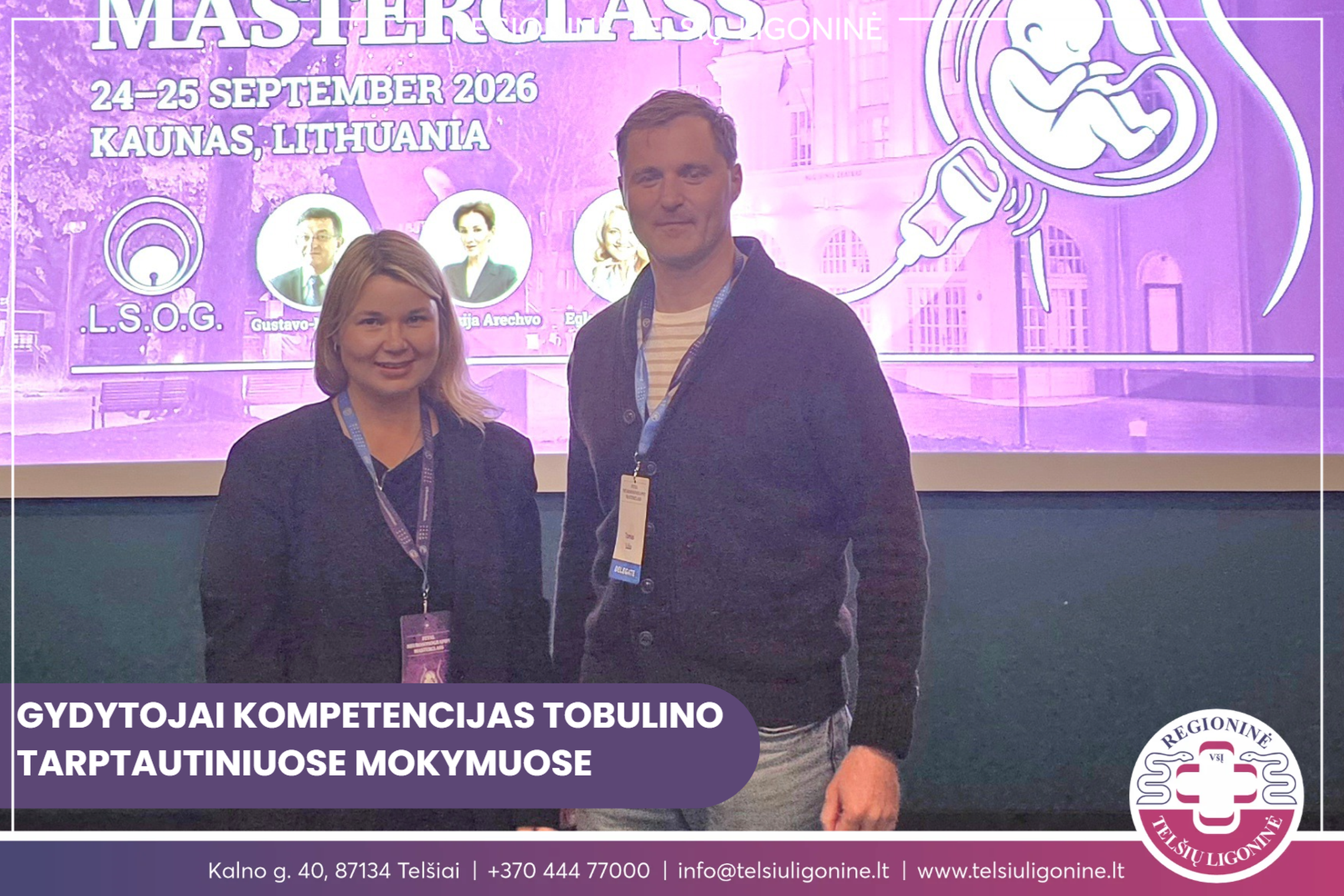 Ligoninės atstovas dalyvavo tarptautiniuose mokymuose