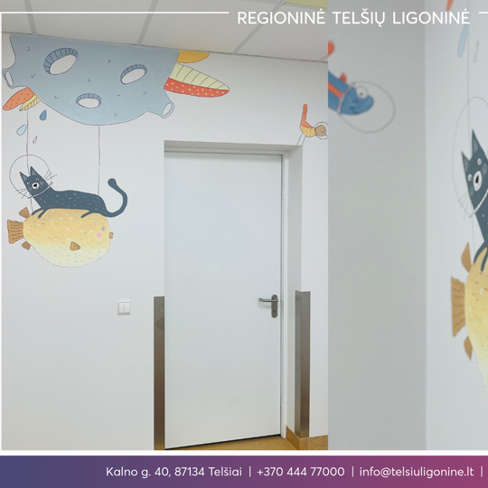 Mažuosius ligonius pasitiks spalvotas vaikų apžiūros kabinetas