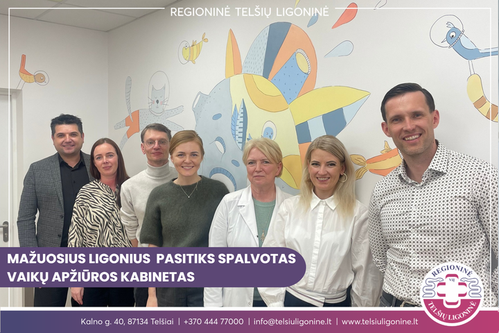 Mažuosius ligonius pasitiks spalvotas vaikų apžiūros kabinetas