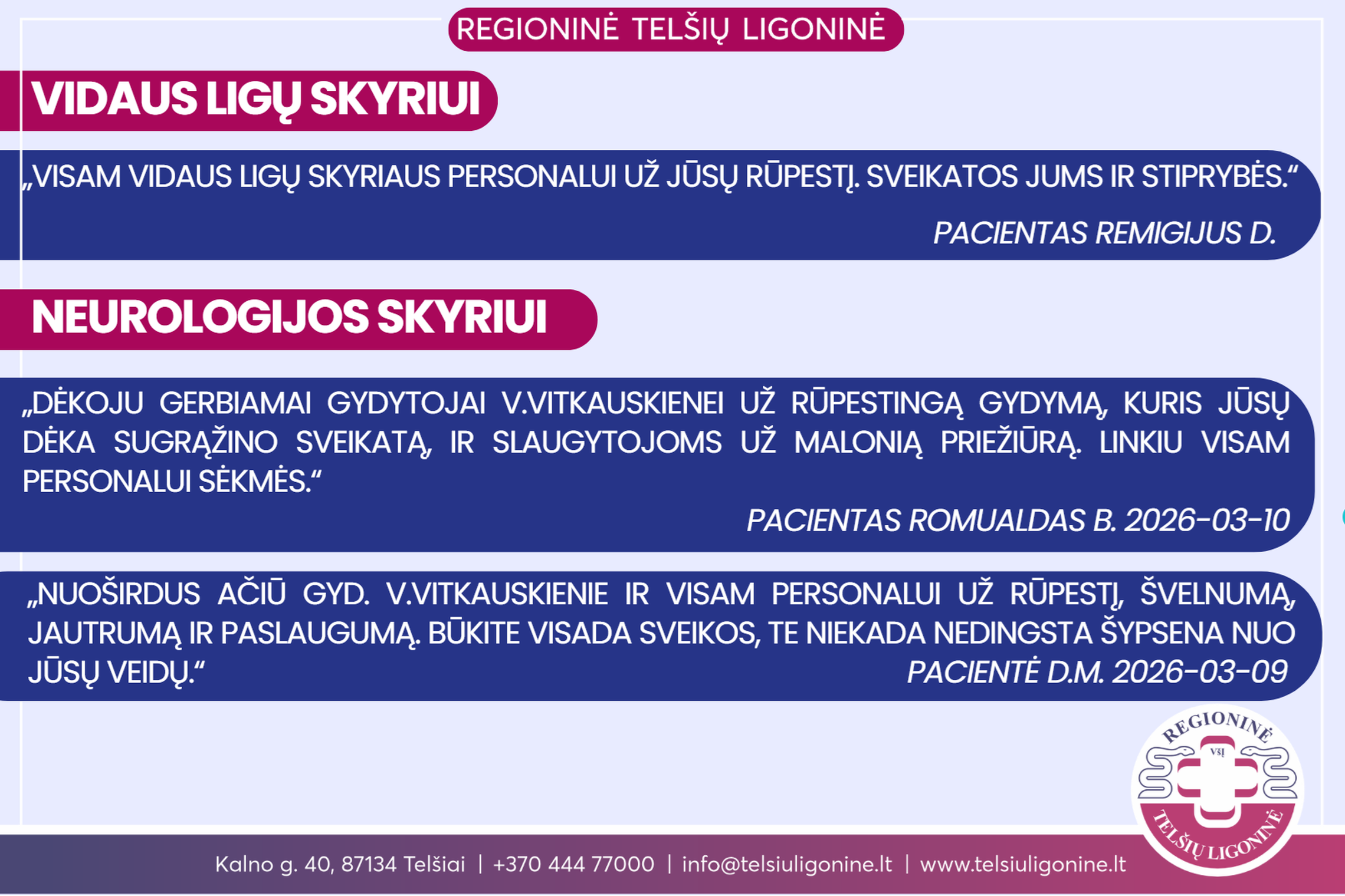 Kviečiame naudotis mūsų atsiliepimų knygomis