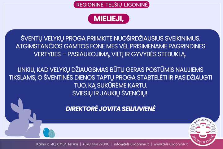 Velykų sveikinimas