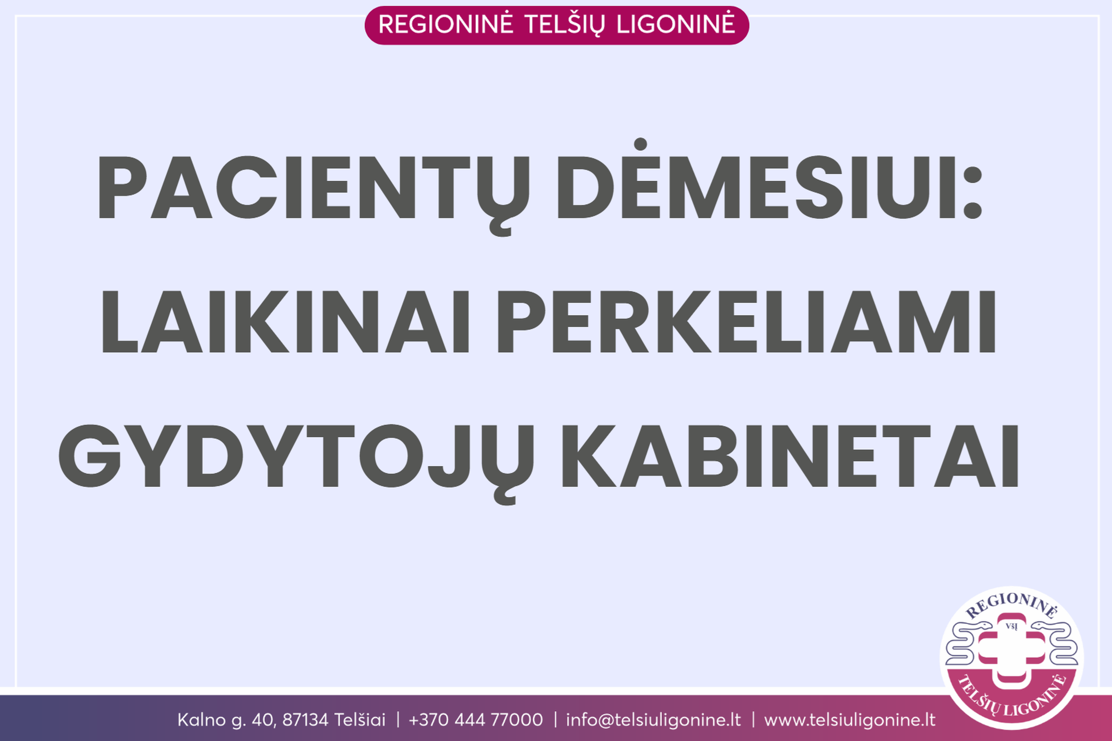 perkeliami kabinetai