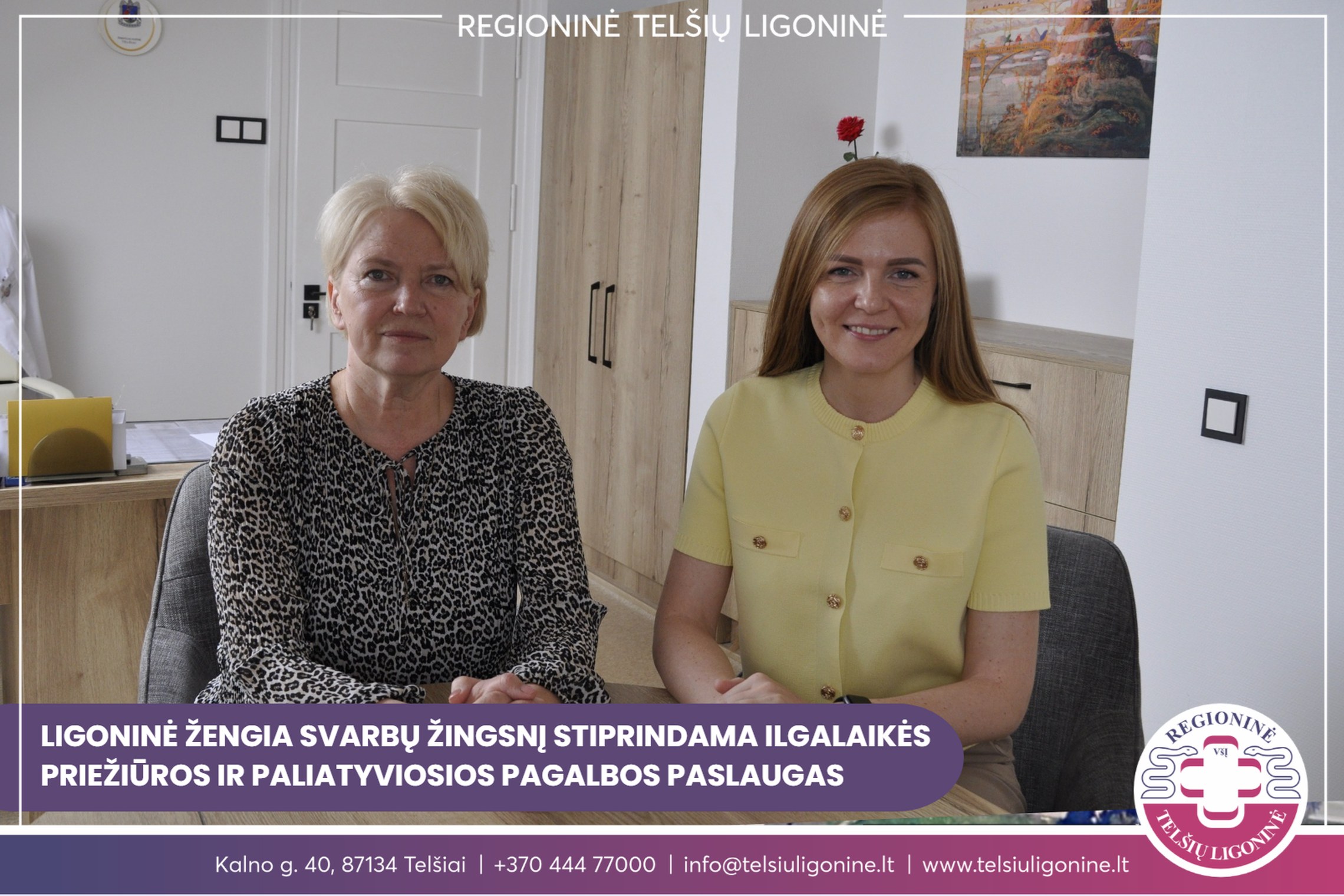 Ligoninės administracijos atstovai
