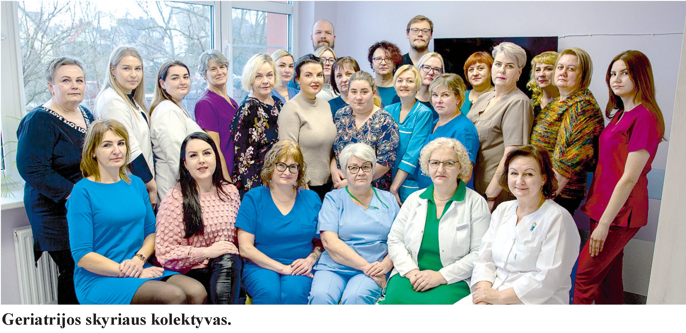 Geriatrijos skyriaus kolektyvas