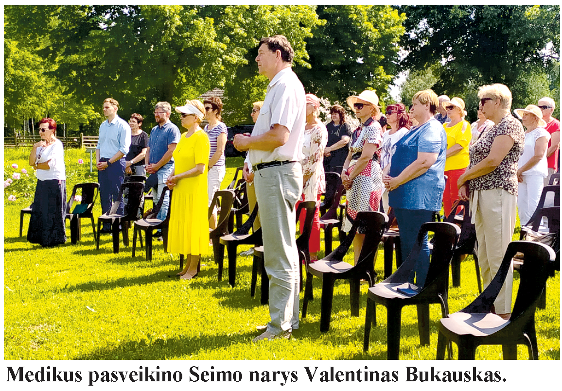 Medikus pasveikino Seimo narys Valentinas Bukauskas