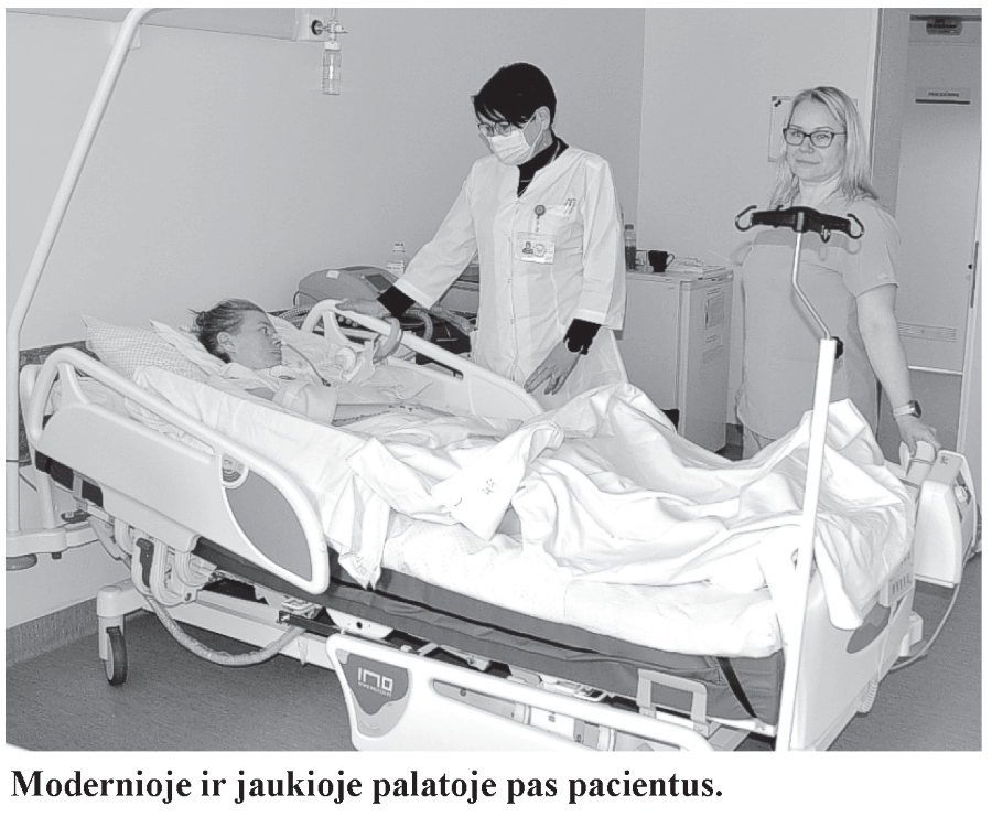Modernioje ir jaukioje palatoje pas pacientus